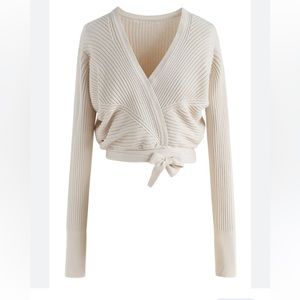 Chic Wish Wrap Sweater